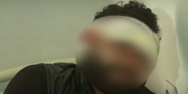 Azərbaycanda döyülərək qulağı kəsilən oğlanın dəhşətli VİDEOSU
