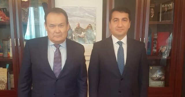 Hikmət Hacıyev Türk Dövlətləri Təşkilatının Baş katibi ilə görüşüb