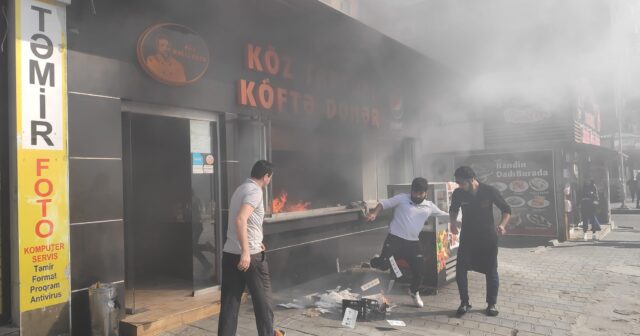 Bakıda dönərxanada partlayış olub