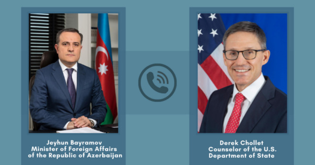 Ceyhun Bayramov və ABŞ rəsmisi Ukraynadan danışdı