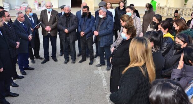Seymur Orucov Dağ Kəsəmən kəndinə getdi