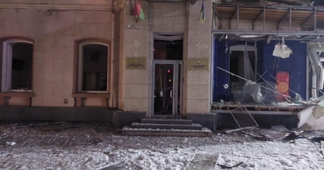 TƏCİLİ: Azərbaycanın Xarkovdakı fəxri konsulluğunun binası vuruldu – FOTO