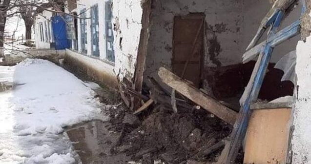 Daha bir məktəbdə uçqun oldu