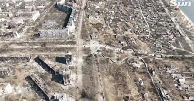 Yer üzündən silinmiş Ukrayna şəhərinin dəhşətli görüntüləri – VİDEO