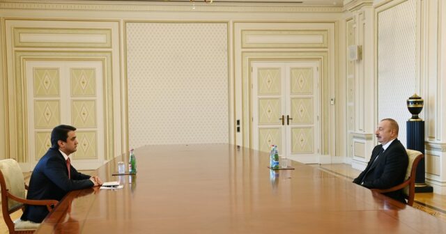 İlham Əliyev Tacikistan Ali Məclisi Milli Məclisinin sədrini qəbul edib
