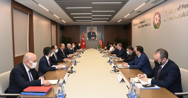 XİN Ceyhun Bayramovla Mövlud Çavuşoğlunun görüşü barədə məlumat yayıb