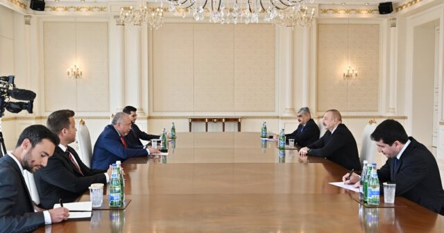 Prezident İlham Əliyev İsrailin maliyyə nazirini qəbul edib