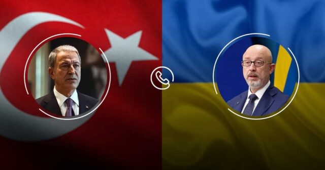 Türkiyə və Ukraynanın müdafiə nazirləri arasında telefon danışığı olub