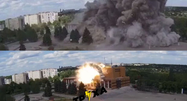 Rusiya Xarkovda Mədəniyyət evini bombalayıb: 7 yaralı