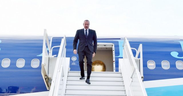 Prezident İlham Əliyev Özbəkistana dövlət səfərinə gedib