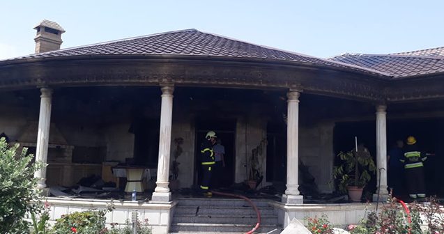 Tovuzda baş həkimin evi yandı