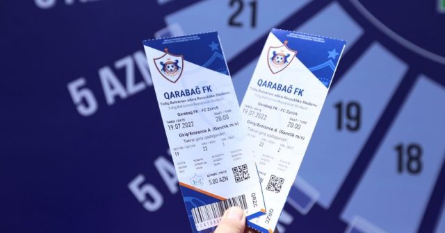 “Qarabağ” – “Sürix” oyununa satılmış biletlərin sayı açıqlanıb