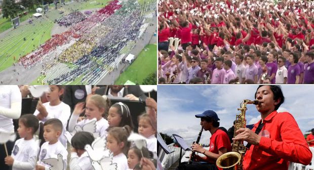 Kolumbiyada dünyanın ən böyük konserti keçirildi: 16 000 musiqiçi və müğənni ilə – VİDEO