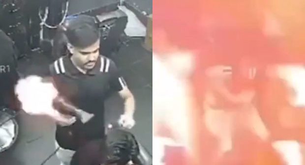 Pakistanda bərbərxanada qorxunc anlar – VİDEO