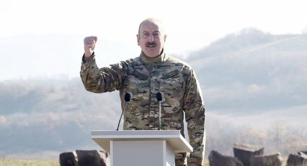 Prezident Zəfər Günü münasibətilə Şuşada təşkil olunan tədbirdə iştirak edib