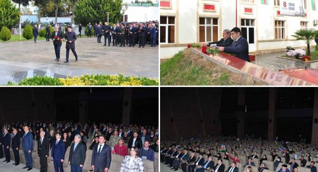 Ağstafada 8 Noyabr-Zəfər Günü münasibəti ilə ümumrayon tədbiri keçirilib
