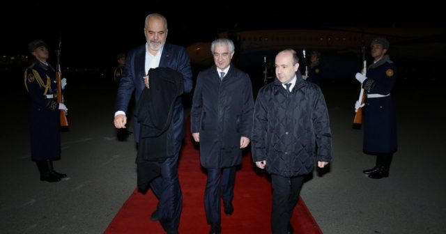 Albaniyanın Baş naziri Azərbaycana işgüzar səfərə gəlib