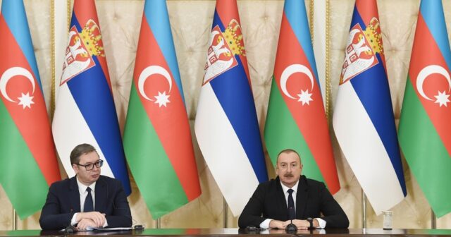 Azərbaycan və Serbiya prezidentləri mətbuata bəyanatlarla çıxış ediblər