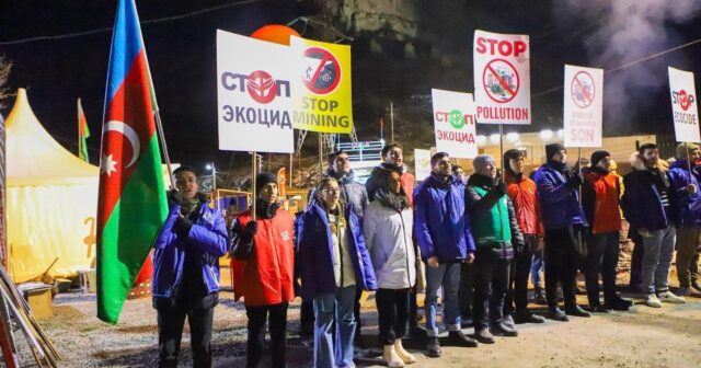 Xankəndi-Laçın yolunda etirazların qırx üçüncü günü
