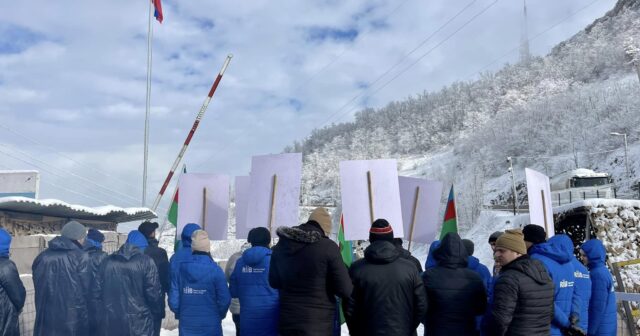 Xankəndi-Laçın yolunda etirazların otuzaltıncı günü