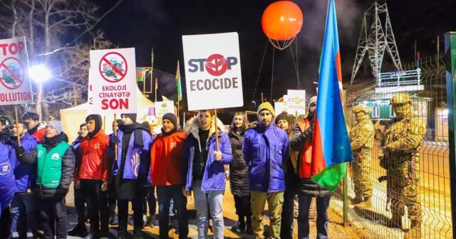 Xankəndi-Laçın yolunda etirazların otuz doqquzuncu günü