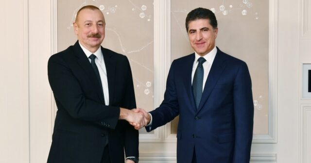 Prezident İlham Əliyev Münxendə İraq Kürdüstan Regional Hökumətinin başçısı ilə görüşüb