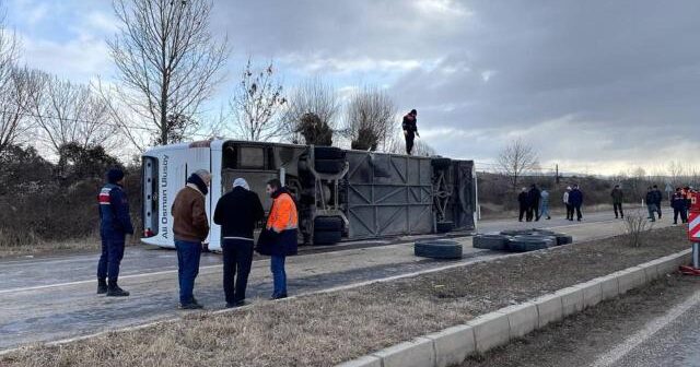 Türkiyədə sərnişin avtobusu aşdı: 30 yaralı
