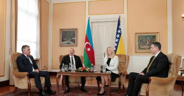 Prezident İlham Əliyevin Bosniya və Herseqovinanın lideri ilə görüşü olub
