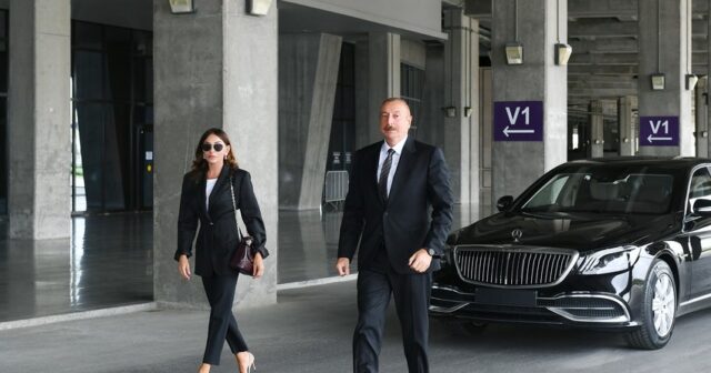 Prezident və birinci xanım Nərimanovda “Cümə” məscidinin açılışında iştirak ediblər
