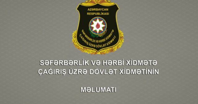 Səfərbərlik Xidmətinin rəisinə yeni müavin təyin edilib