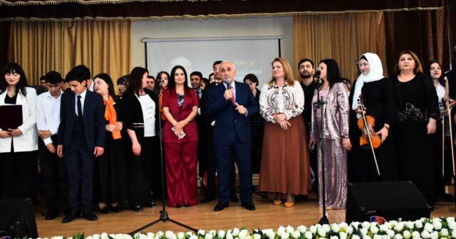SDU və Musiqi Kollecinin birgə təşkilatçılığı ilə Ulu Öndərin 100 illiyinə həsr olunmuş konsert proqramı keçirildi