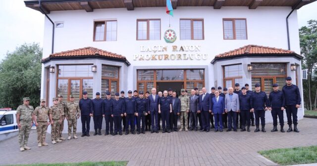 Baş prokuror Laçına gedib, prokurorluğun inzibati binası istifadəyə verilib