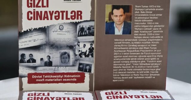 Ulu Öndərin 100 illiyinə həsr olunan “Gizli cinayətlər” kitabı çapdan çıxıb