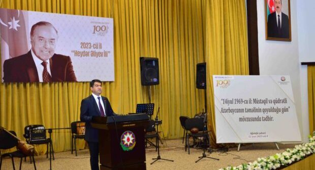 Ümummilli Lider Heydər Əliyevin 100 illik yubileyi münasibəti ilə Ağstafada tədbir keçirilib