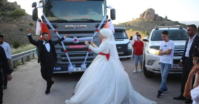 TIR gəlin maşını oldu