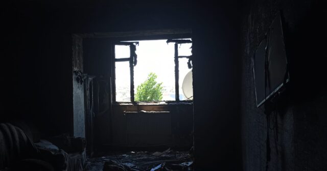 Sumqayıtda yaşayış – ev külə döndü – FOTO