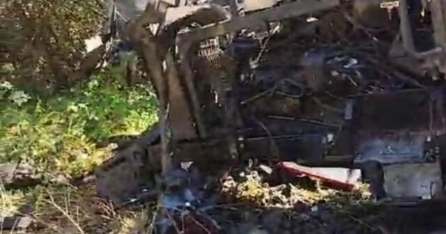 Xocalıda traktor minaya düşüb