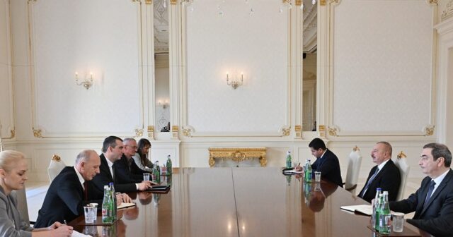 Prezident İlham Əliyev Serbiya Milli Assambleyasının sədrini qəbul edib