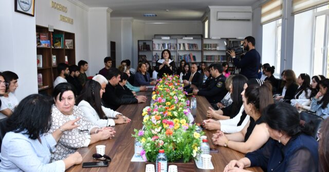 “Qara bəla- ağ ölüm” adlı narkomaniya əleyhinə dəyirmi masa keçirilib