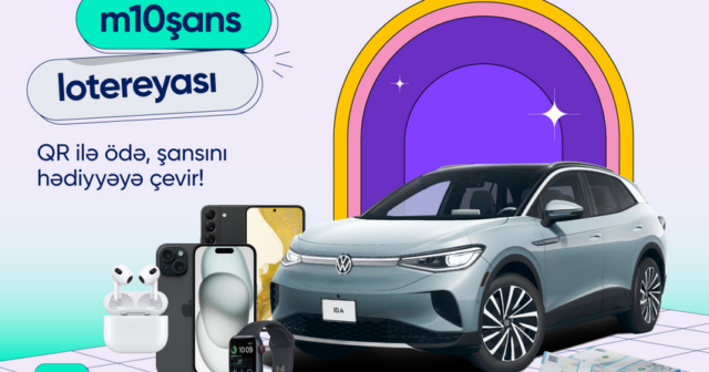 QR ilə ödə, m10Şans lotereyasına qatıl!