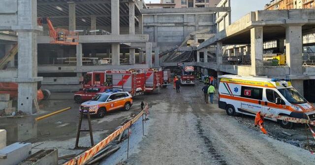 İtaliyada tikilməkdə olan binanın uçması nəticəsində azı 2 nəfər ölüb