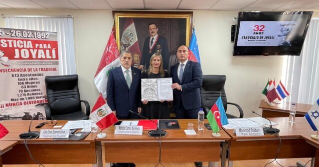 Peru Konqresi Xocalı Soyqırımının ildönümü ilə bağlı bəyanat qəbul edib