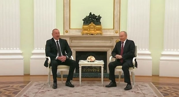 Moskvada İlham Əliyevin Vladimir Putinlə görüşü oldu