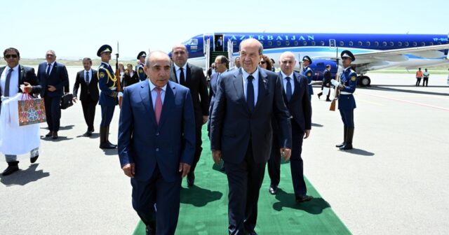 Şimali Kipr Prezidenti Ersin Tatar Füzuli rayonuna gəlib
