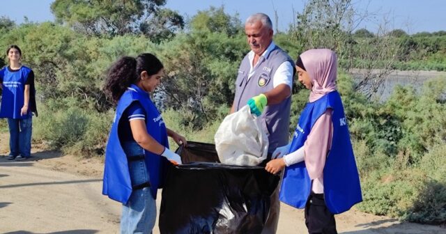 Neftçalada Kür çayı sahilində təmizlik aksiyası keçirilib