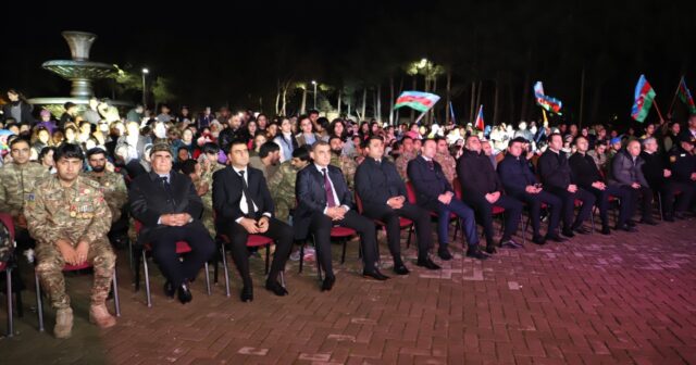 Neftçalada Zəfər Günü təntənəli şəkildə qeyd olunub – FOTOLAR