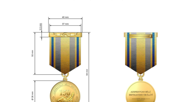 “Azərbaycan milli mətbuatının 150 illiyi (1875–2025)” yubiley medalı təsis edilib