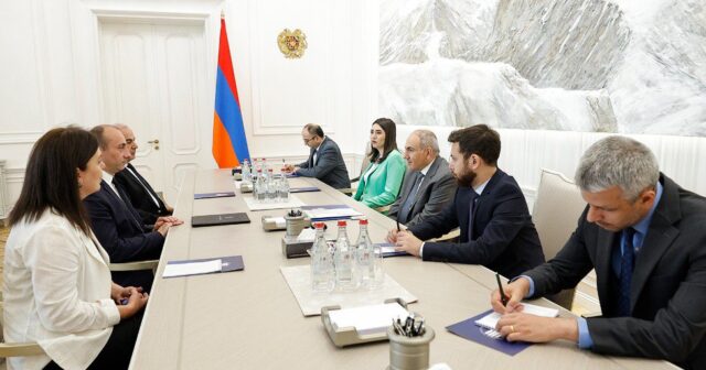 Paşinyan Gürcüstanın daxili işlər naziri ilə MÜZAKİRƏ APARDI