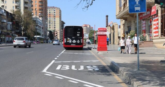AYNA: Avtobus zolaqlarında avtomobildən minib-düşmək üçün xüsusi yerlər yaradılır
