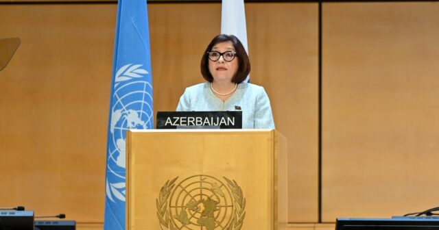 Sahibə Qafarova Parlament Sədrlərinin 6-cı Dünya Konfransında ümumi müzakirələrə sədrlik edib